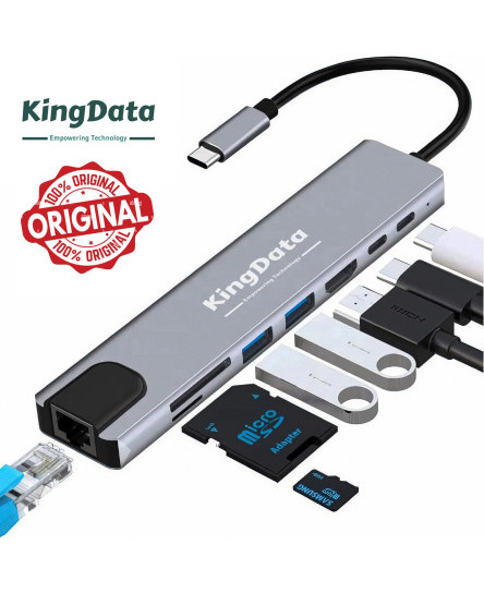 kingdata-8-in-1-usb-c-hub-type-c-to-usb-3-0-4k-hdmi-adapter-for-macbook-pro-air