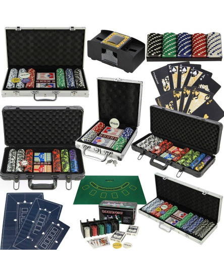 poker-set-texas-hold-em-professional-chips-dice-deck-cards-shuffler-layout-mats