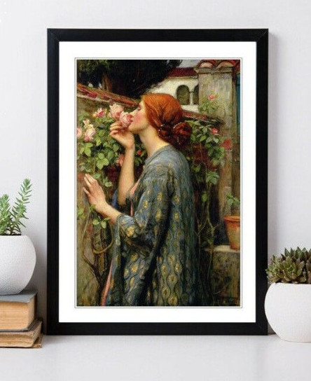 john-william-waterhouse-soul-of-the-rose-framed-art-poster-painting-print-4-size