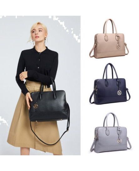 ladies-faux-leather-large-shoulder-bag-handbag-zipper-women-laptop-work-bag