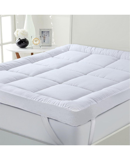 Hotel Quality Mattress Topper 10cm/4Inch Thick Deep Toppers Single Double King