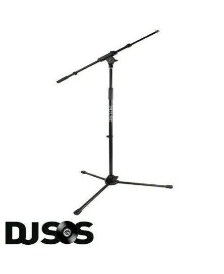 Pulse PLS00040 Heavy Duty Metal Microphone Mic Stand Extendable Adjustable Boom